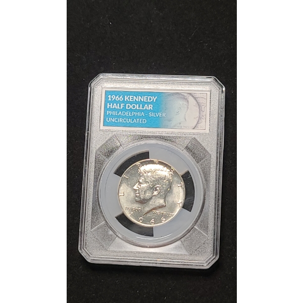 Collector's Alliance 1966 Philadelphia 40% Silver Uncirculated Kennedy Half Dollar
