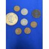 Image 1 : 8 Coins - FV $0.20 - Wooden Nickel - (2) V Nickels - 4 Pennies - 1788 Commonwealth Penny 