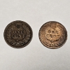 Image 2 : (2) Indian Head Pennies - 1893 & 1896 - $0.02 FV