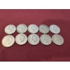 Image 1 : (10) 40% Silver John F. Kennedy United States Half Dollars - Mint Condition - $5.00 Face Value