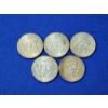 Image 2 : Lot of (5) 40% Silver Kennedy Half Dollars: 1965, 1966, x2-1967, 1968