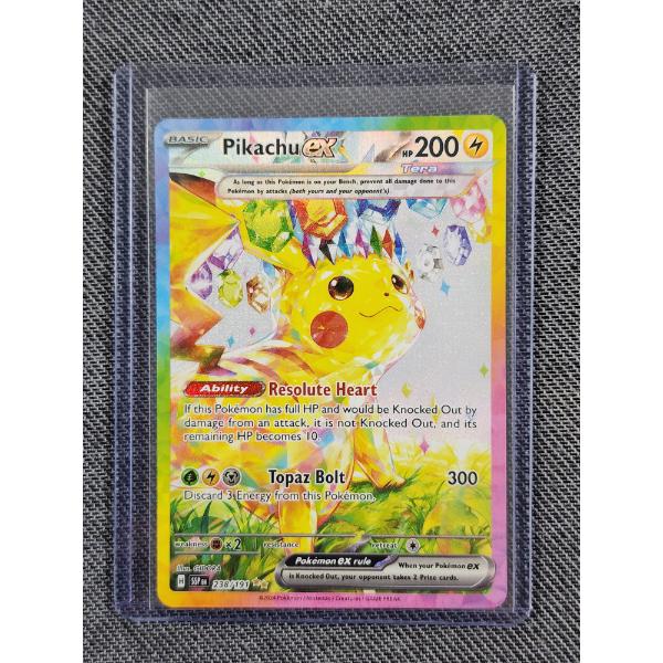 Pikachu EX 238/191 HOLO RARE PACK FRESH NEAR MINT POKEMON TRADING CARD ~ SURGING SPARKS CHASE PIKACH
