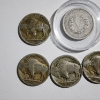Image 5 : Nice Collection of Seven Assorted Collectible Nickels Including Liberty "V" Nickel & Buffalo Nickels