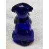 Image 2 : Degenhart Vintage Uranium Glass Dog Figurine - Cobalt - UV Reactive!!!