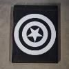 Image 1 : Marvel Captain America Shield Minimalist Framed Glass Art (13x10")