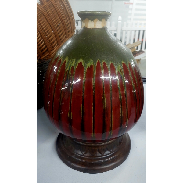 2 Large Art Pottery Vases - 16" Tall & 12: Tall - See Pics