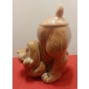 Image 3 : Vintage 1970s McCoy Pottery Thinking Dog Puppy Cookie Jar #0272 Made In USA