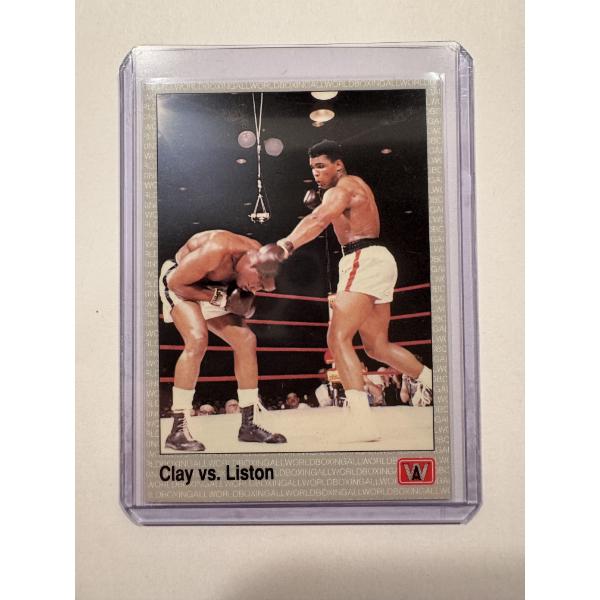 Vintage Muhammad Ali Vs Sonny Listing Boxing Card In Mint Condition - Incredible Card
