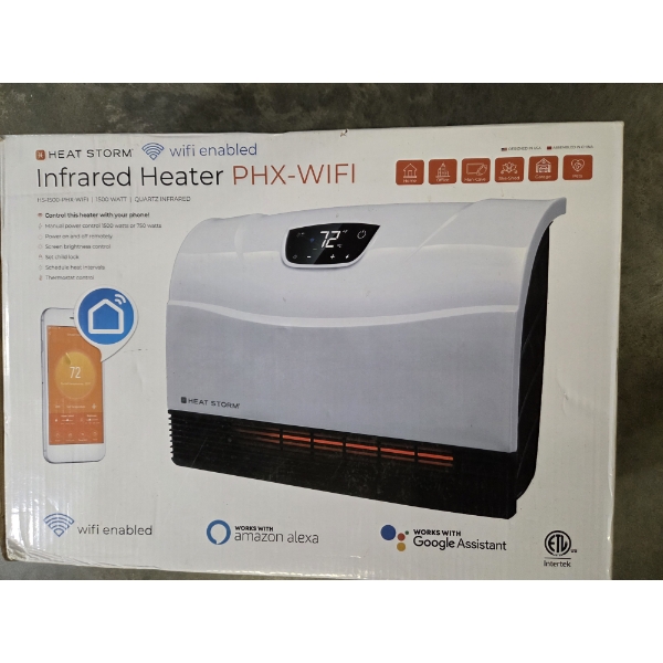 New In Box! Heat Storm Infrared Wifi Heater. Control It With Your Phone! 