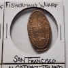 Image 5 : Four Rolled Penny Souvenir Coins From San Francisco Including Alcatraz Island & Fisherman's Wharf