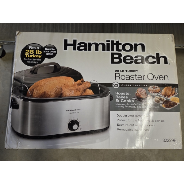 Brand New In Box! Hamilton Beach 22 Quart Roaster Oven 