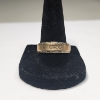 Image 1 : Beautiful Two-Tone 14K Gold Ring with 5 Small Diamonds - Size 10 - Total Weight: 5.3g