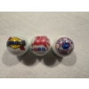 Image 1 : 	3 - Vintage Gas & Oil Advertising One Inch Shooter Marbles - Sunoco, Mobil & Standard Oil - Mint Co
