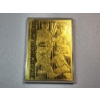 Image 1 : "The First Five Hall of Famers" 22K Gold Baseball Card: Ruth, Cobb, Wagner, Mathewson, Johnson
