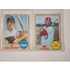 Image 7 : x10 1968 Topps Baseball Trading Cards - Excellent Condition in Card Holders