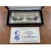 Image 1 : Four Troy oz .999 Silver 1997 $5 Lincoln Quarter Pound Silver Proof Bar with COA and Case