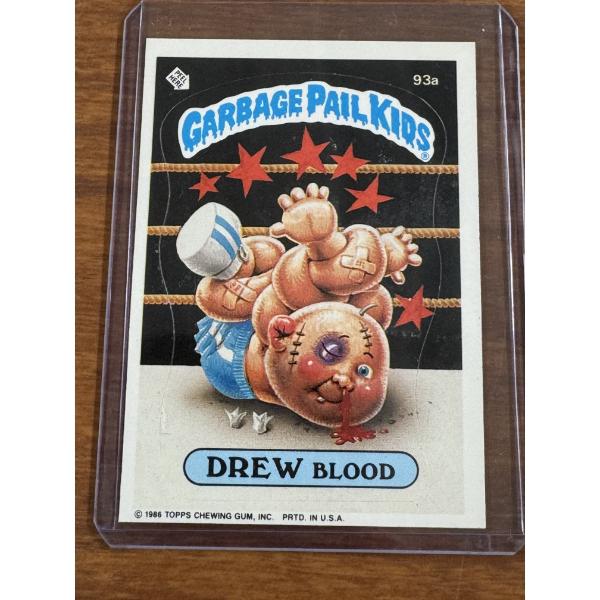 1985 Garbage Pail Kids - Drew Blood Card - 93A - Mint Condition