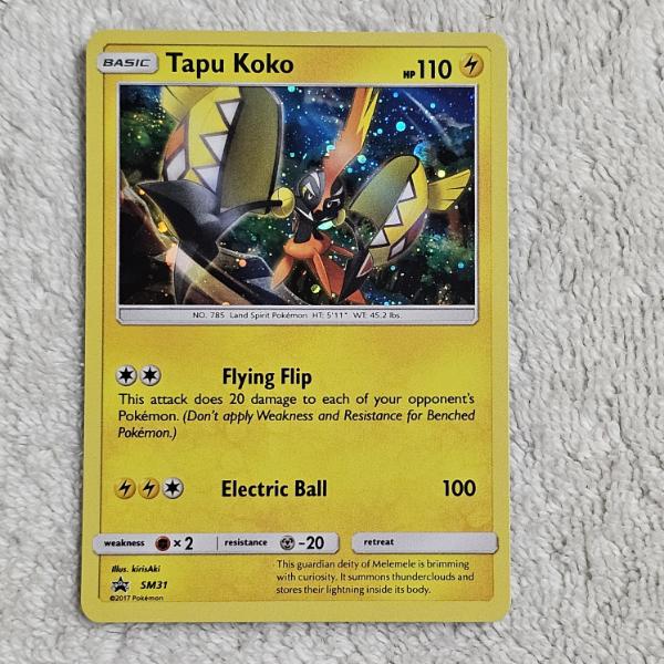 Pokémon TCG: Tapu Koko SM31 Holo Black Star Promo