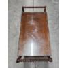 Image 7 : Beautiful Antique Tea Cart on Wheels with Assorted Stainless-Steel Utensils 30x32in
