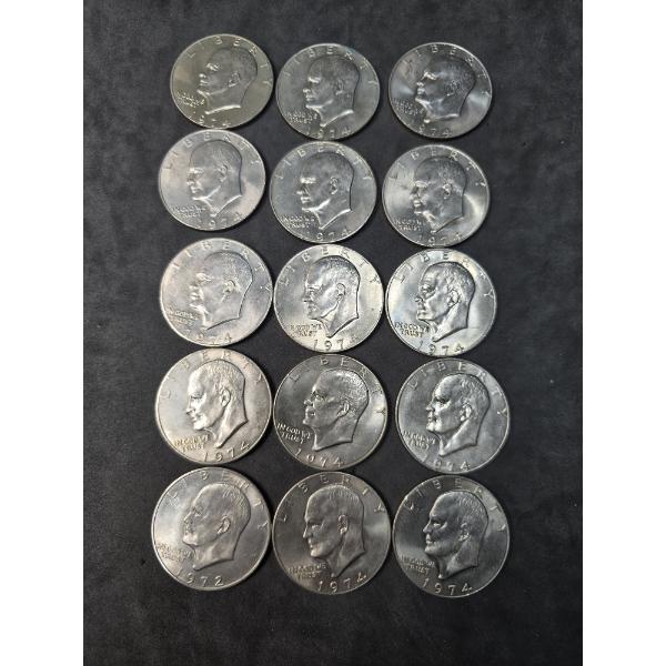 (15) Eisenhower Dollars