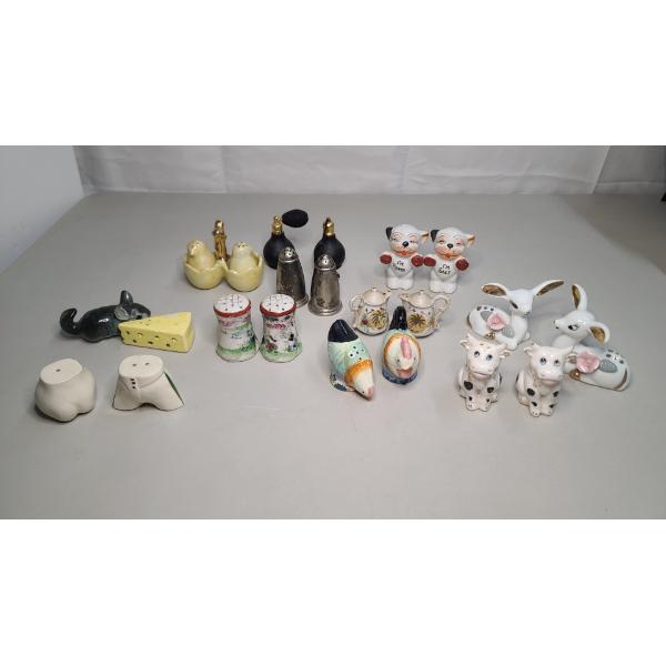 Assorted Lot Of Vintage Salt & Pepper Shaker Sets - With Lots Of Occupied Japan Sets