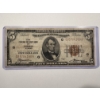 Image 1 : 1929 Federal Reserve Bank of Chicago Lincoln $5.00 Note In Protective Holder - Exceptional Bill