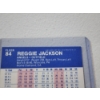 Image 3 : 1987 Fleer Reggie Jackson Baseball Trading Card - In Protective Holder