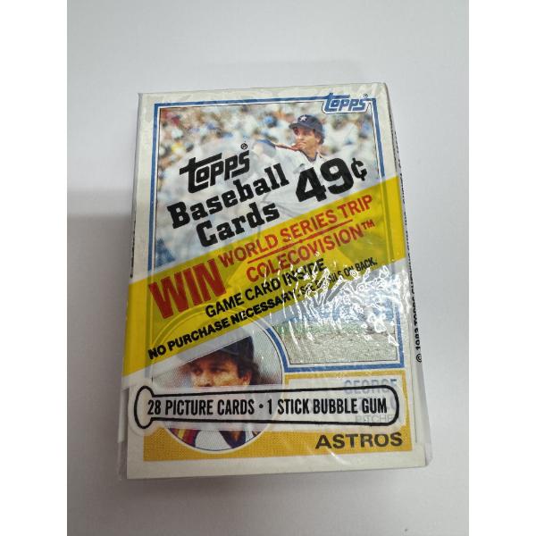 1983 Topps Baseball Cards- 28 Picture Cards & 1 Stick Bubble Gum 