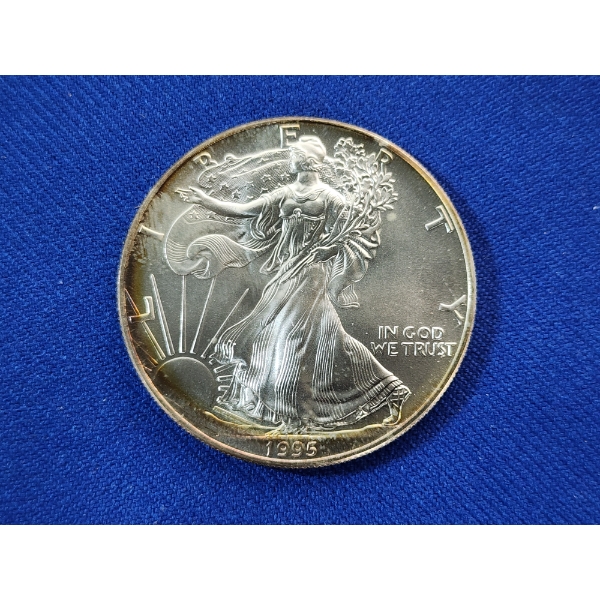 1995 Silver American Eagle - 1 Ounce .999 Fine Silver 