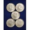 Image 1 : Five Assorted 40% Silver U.S. Kennedy Half Dollars ~ Face Value: $2.50
