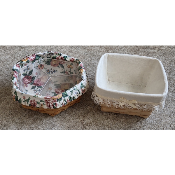 PICKUP IN CANTON - Two Lined Longaberger Baskets