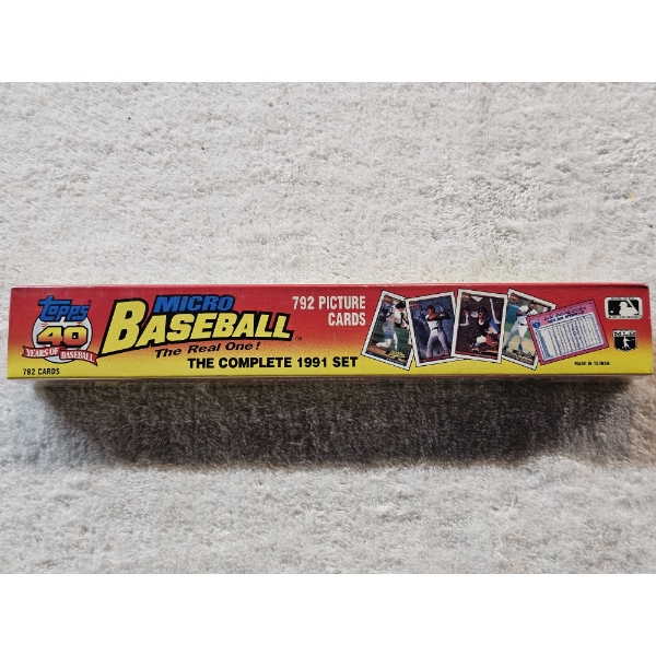 Topps Micro Baseball Cards - Complete 1991 Set - 792 Cards - NIB!!!
