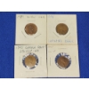 Image 1 : (4) U.S. ERROR Lincoln Cents - See Photos & Description! 