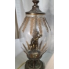 Image 3 : Vintage Hollywood Regency Style Brass Lamp With Cherub