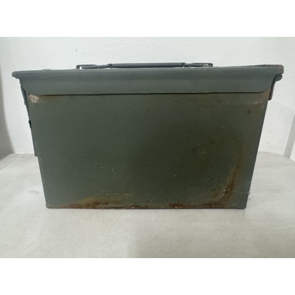 Authentic U.S. Government Metal Ammo Box 6" X 12" - Little Surface Rust - Seal Is New - Heavy Duty 