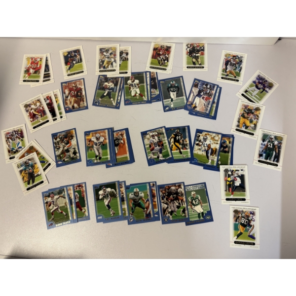 2000-2005 Topps Football Trading Cards - Box of Football Cards - Includes Wall Rainer -Chris Sanders