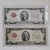 Image 1 : Two Series of 1928 G United States $2 Legal Tender Notes FV: $4.00