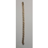 Image 7 : Multi-Tone 925 Sterling Silver 8" Vermeil ''X'' Links Bracelet - Weight: 21.3g