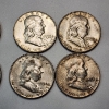 Image 3 : Eight Assorted Years United States 90% Silver Franklin Half Dollars - FV: $4.00