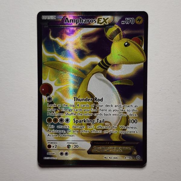 Ampharos EX 87/98 Holo Rare Vintage Pokemon Trading Card