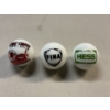 Image 1 : 3 - Vintage Gas & Oil Advertising One Inch Shooter Marbles - Texaco, Fina & Hess