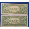 Image 4 : (2) United States $1 Silver Certificates - Series 1957/1957 A - Face Value: $2.00