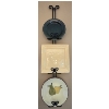 Image 2 : 3 Plate Wall Hanger with Plates and Additional Fruit Plate - 40"