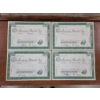 Image 1 : Lot of Four American Brands Inc. Assorted Stock Certificates 