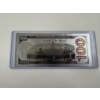 Image 2 : Incredible $100 Ben Franklin .99999 Silver Foil Note In Protective Holder - Mint Condition