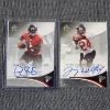 Image 1 : Two Upper Deck AUTOGRAPHED Atlanta Falcons NUMBERED Rookie Authentics Football Trading Cards