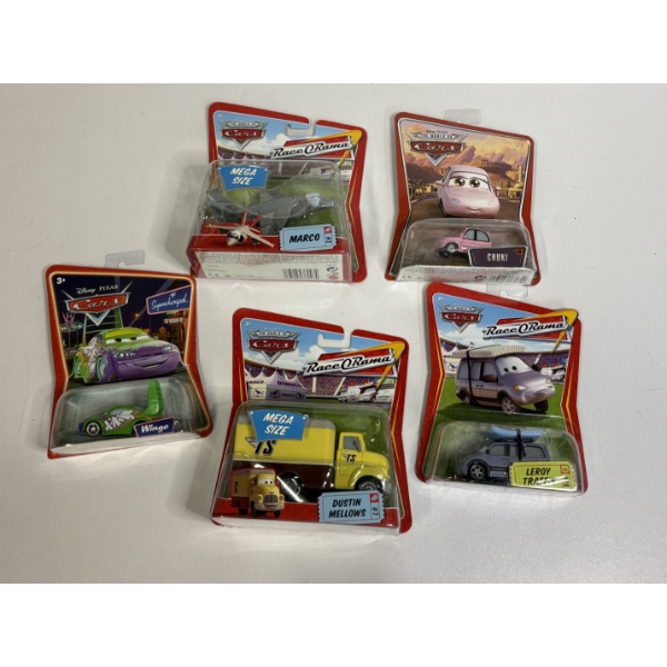 5 Cars movie toy cars - Chuki - Marco - Etc.