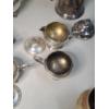 Image 7 : Collection Of Assorted Silverplated & Brass Serveware - Total Weight: 7.6 LBS