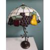 Image 1 : Louisville Home Pickup - Gorgeous Tiffany Type Stained Leaded Glass Bent Fruit Table Lamp 25" Tall