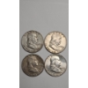 Image 3 : (4) United States Franklin 90% Silver Half Dollars With Coin Tube - Face Value: $2.00